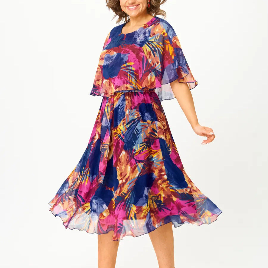 AYALA | COMFORTABLE PLUS SIZE CHIFFON DRESS