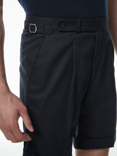 Marini Amalfi Hochtaillierte Leinenmischung Shorts