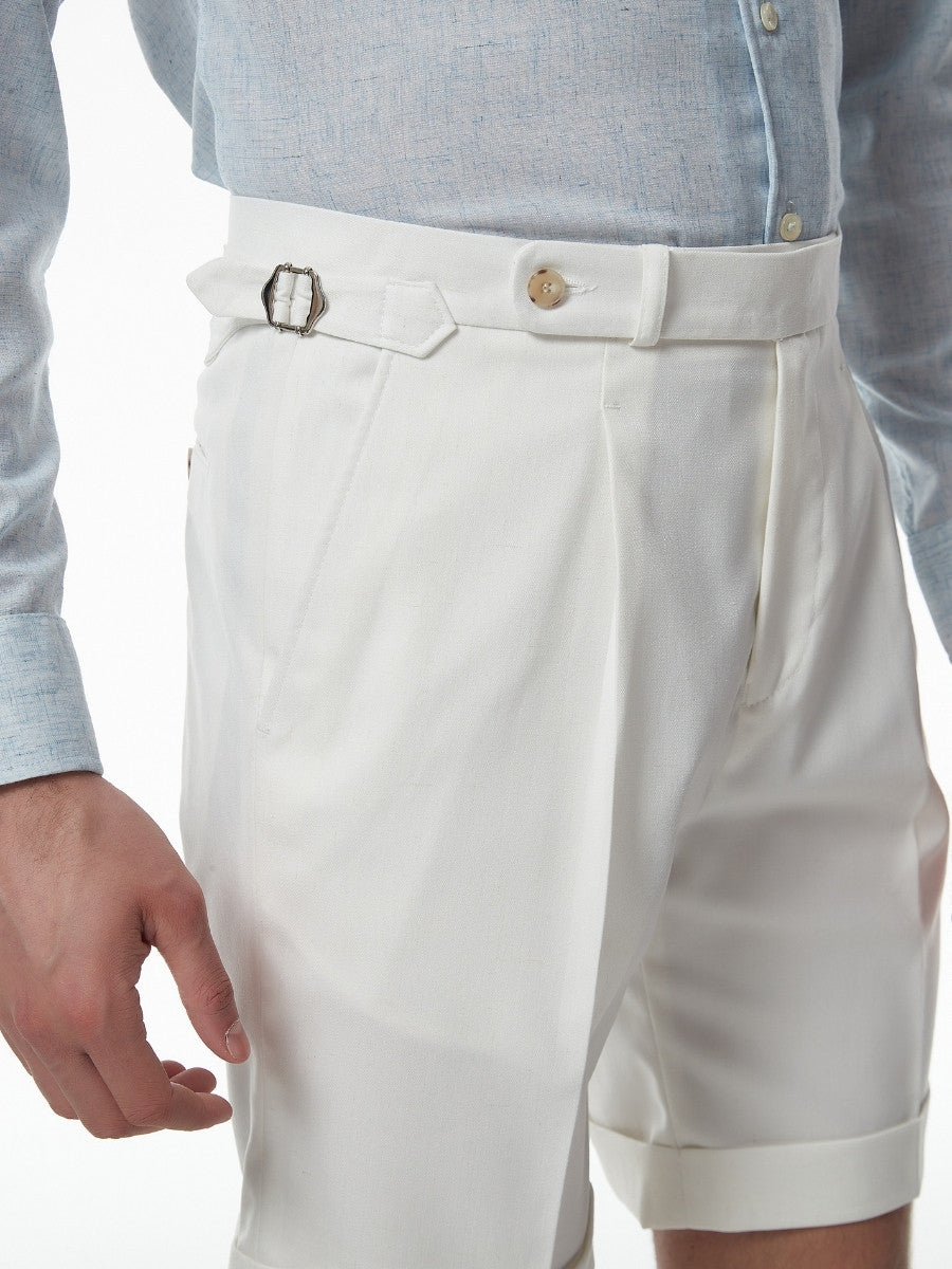 Marini Amalfi Hochtaillierte Leinenmischung Shorts