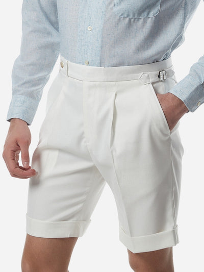 Marini Amalfi Hochtaillierte Leinenmischung Shorts