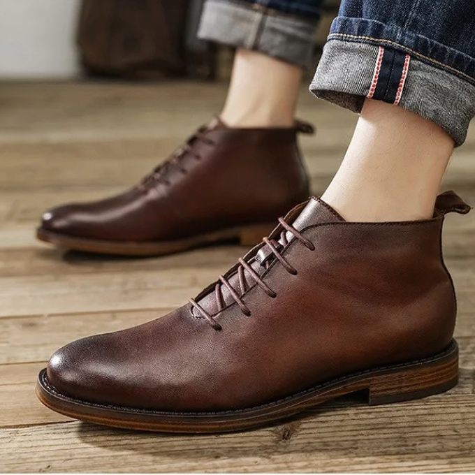 Camden Handgefertigte Leder-Ankle Boots