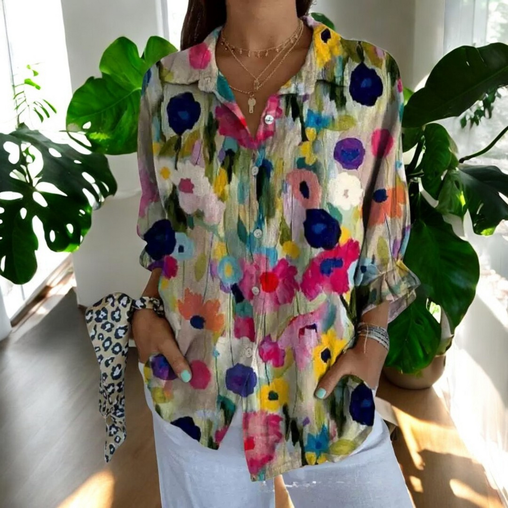 Irene | Stylish Floral Blouse