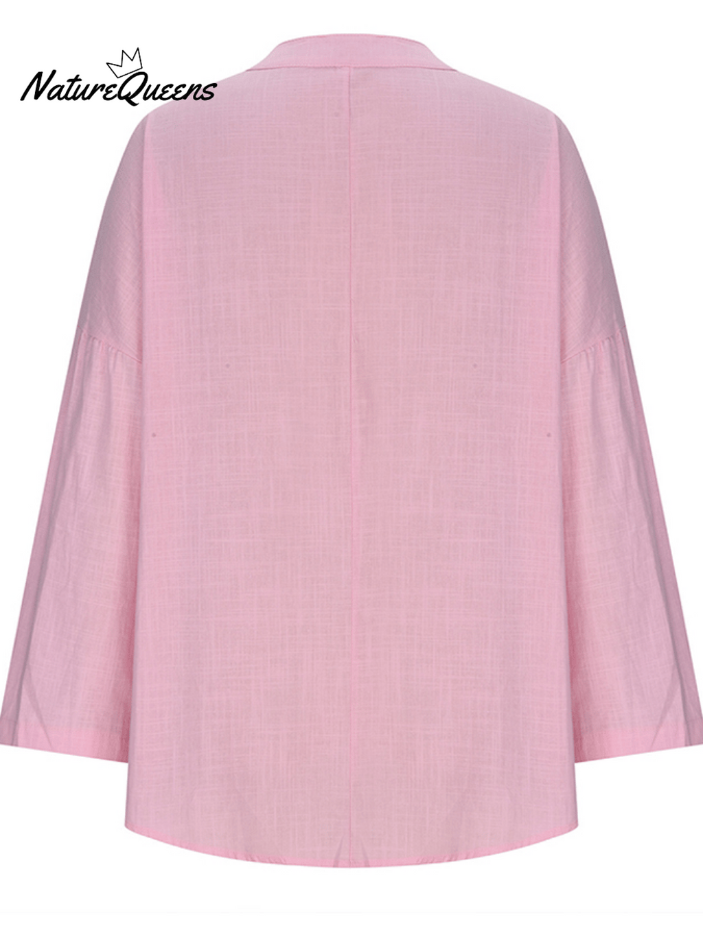 Damen Baumwolle Langarm Rundhals Einfarbig Lockeres Strandshirt