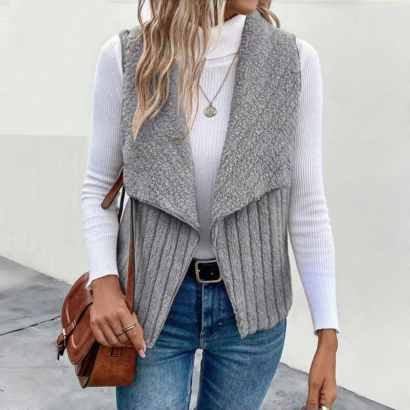 Einfarbiger Freizeit-Cardigan