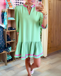 Einfaches Satin-Minikleid