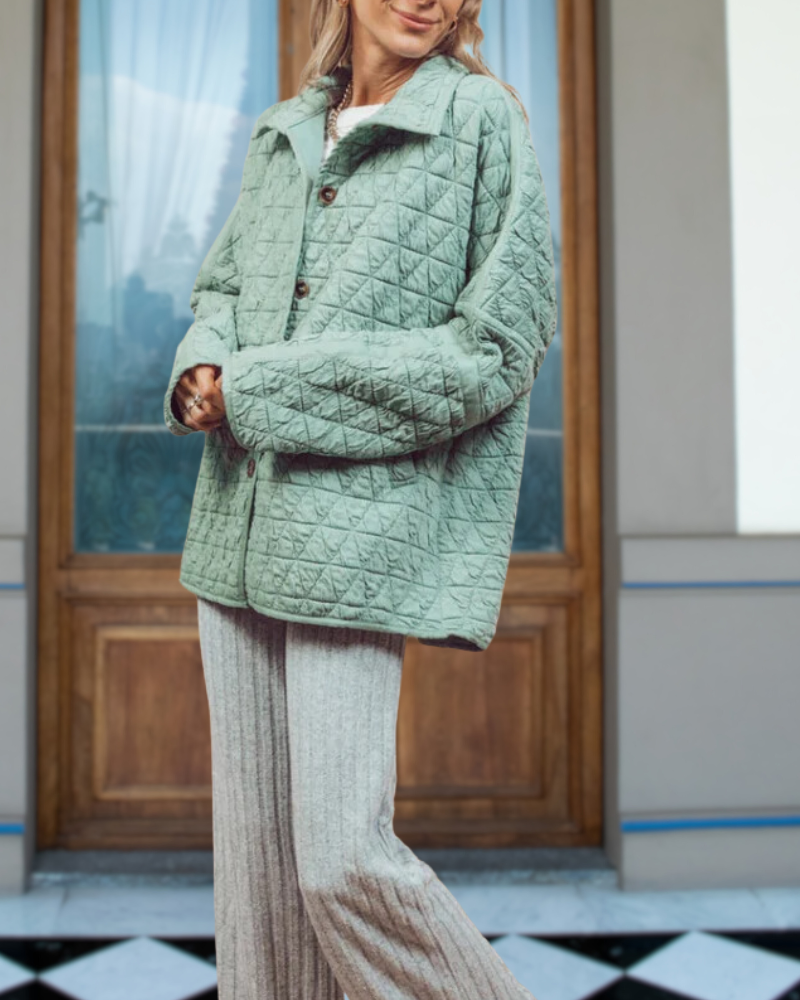 Oversize Weiche Steppjacke