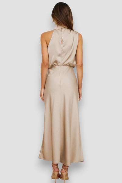 Carlina | Satin Kleid Côte d’Azur Stil