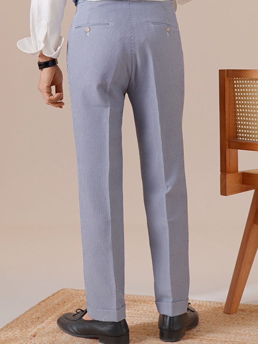 Marini Portonovo Hochbundhose mit Streifen