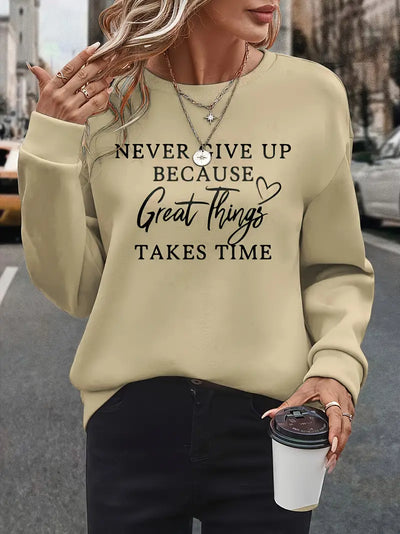 STELLA | Sweatshirt mit auffälligem Buchstabenprint