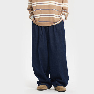 Retro Lässige Weite Jeans
