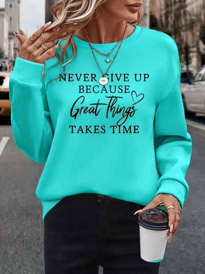 STELLA | Sweatshirt mit auffälligem Buchstabenprint