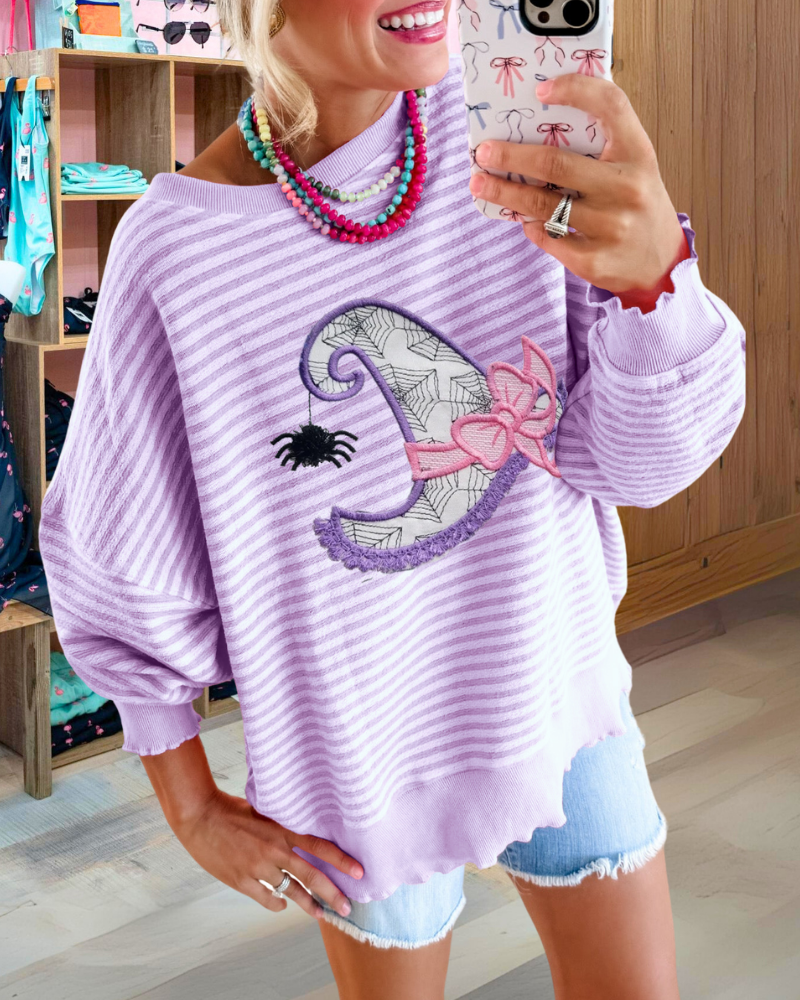 Gestickter Spider Hat Sweatshirt