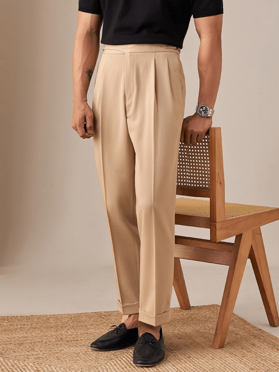 Marini Ancona Hochtaillierte Maßhose