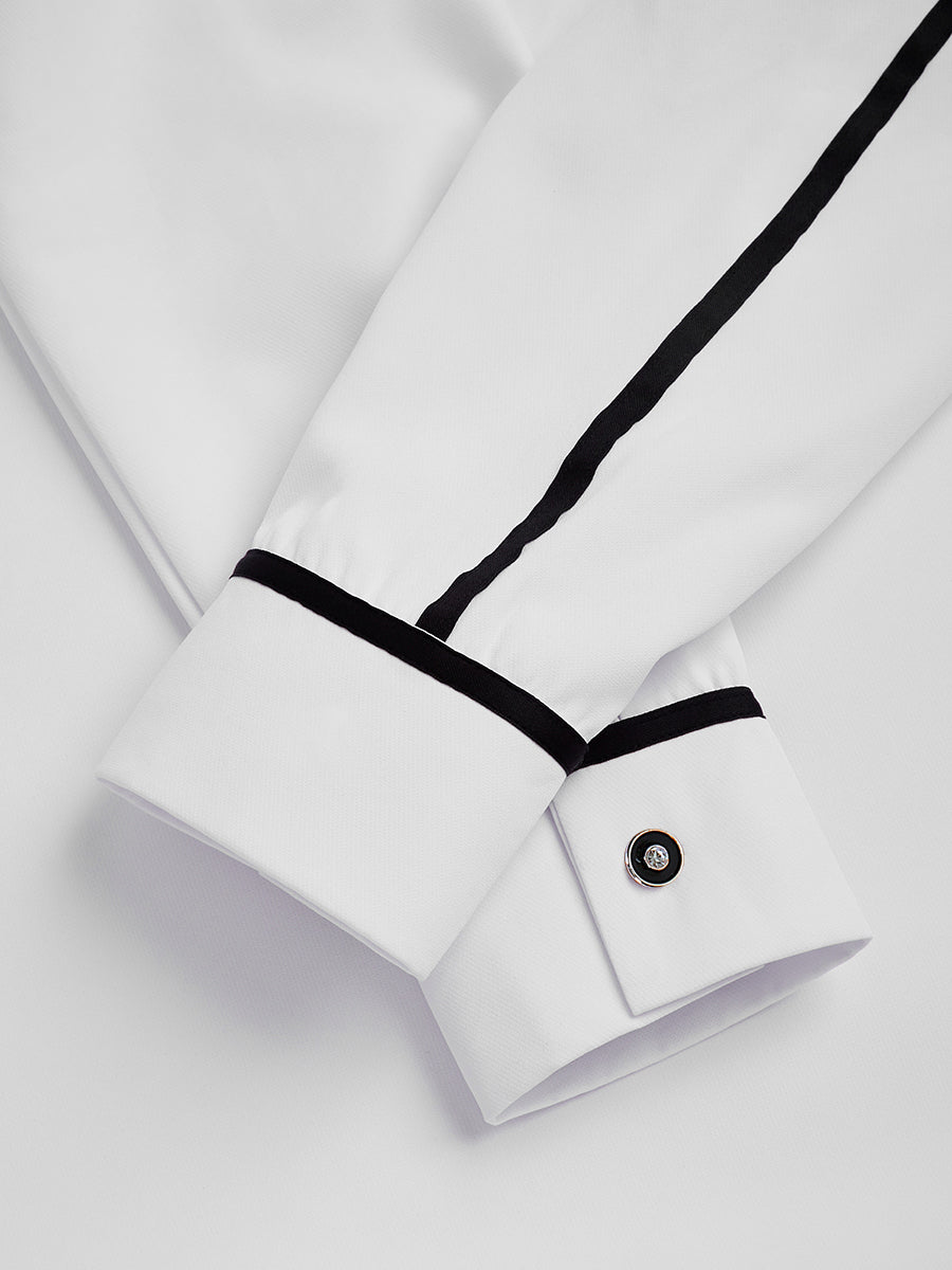Plus Size Colorblock Langarm Herren Set