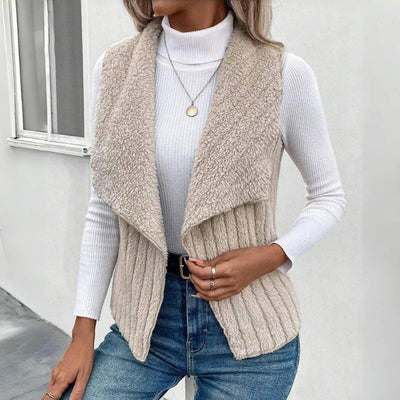 Einfarbiger Freizeit-Cardigan