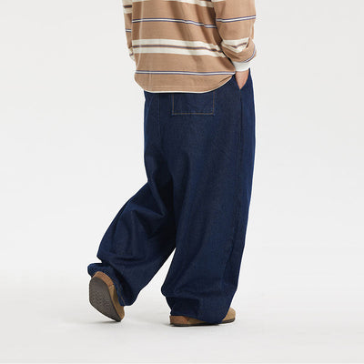 Retro Lässige Weite Jeans