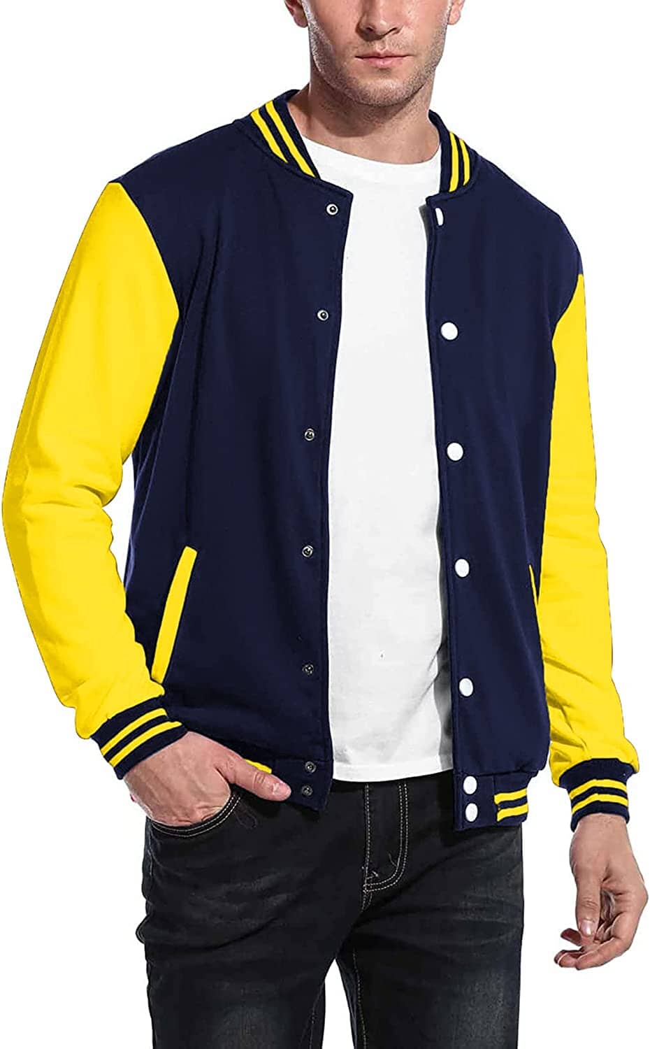 Mode Varsity Baumwoll Bomberjacken