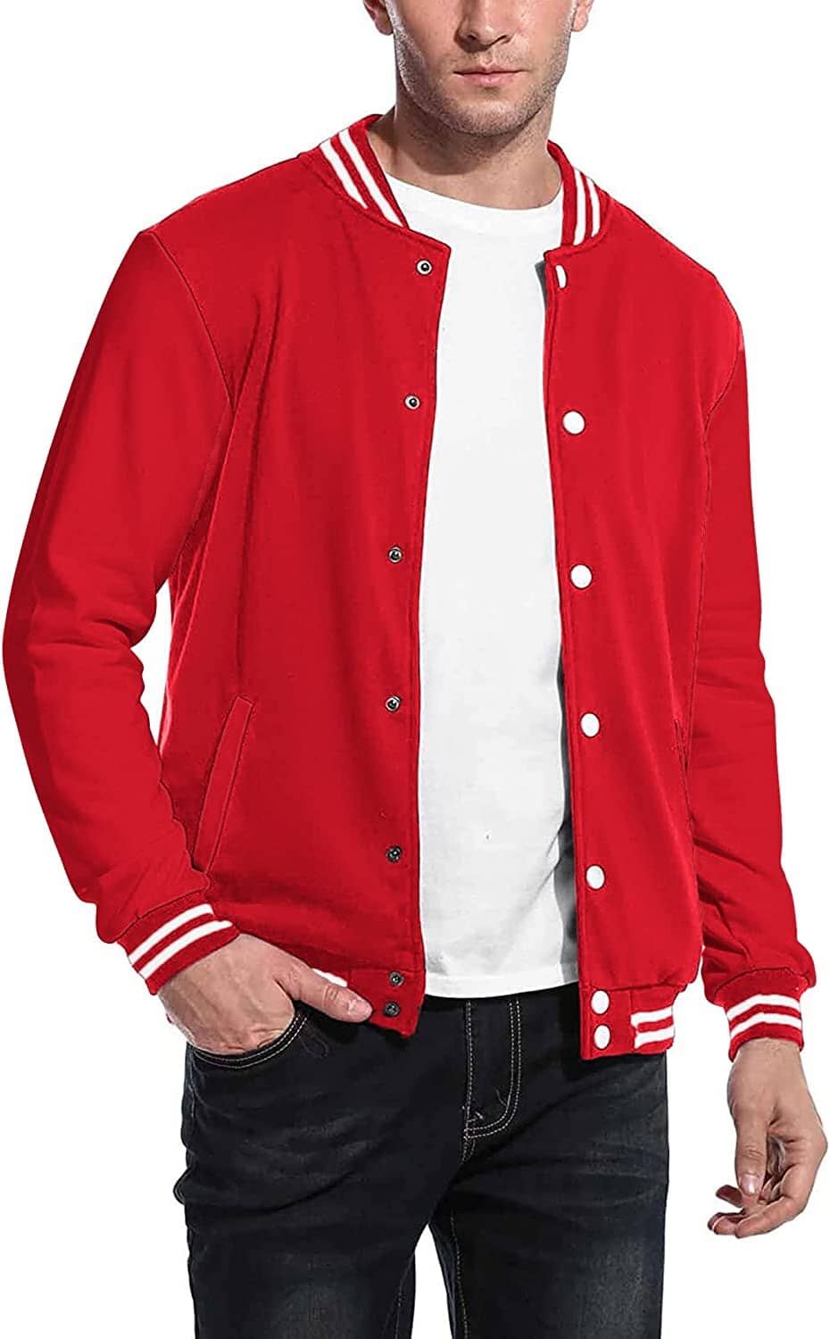 Mode Varsity Baumwoll Bomberjacken