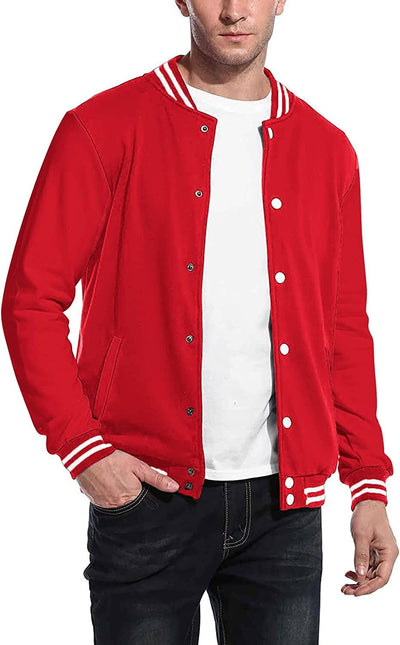 Mode Varsity Baumwoll Bomberjacken