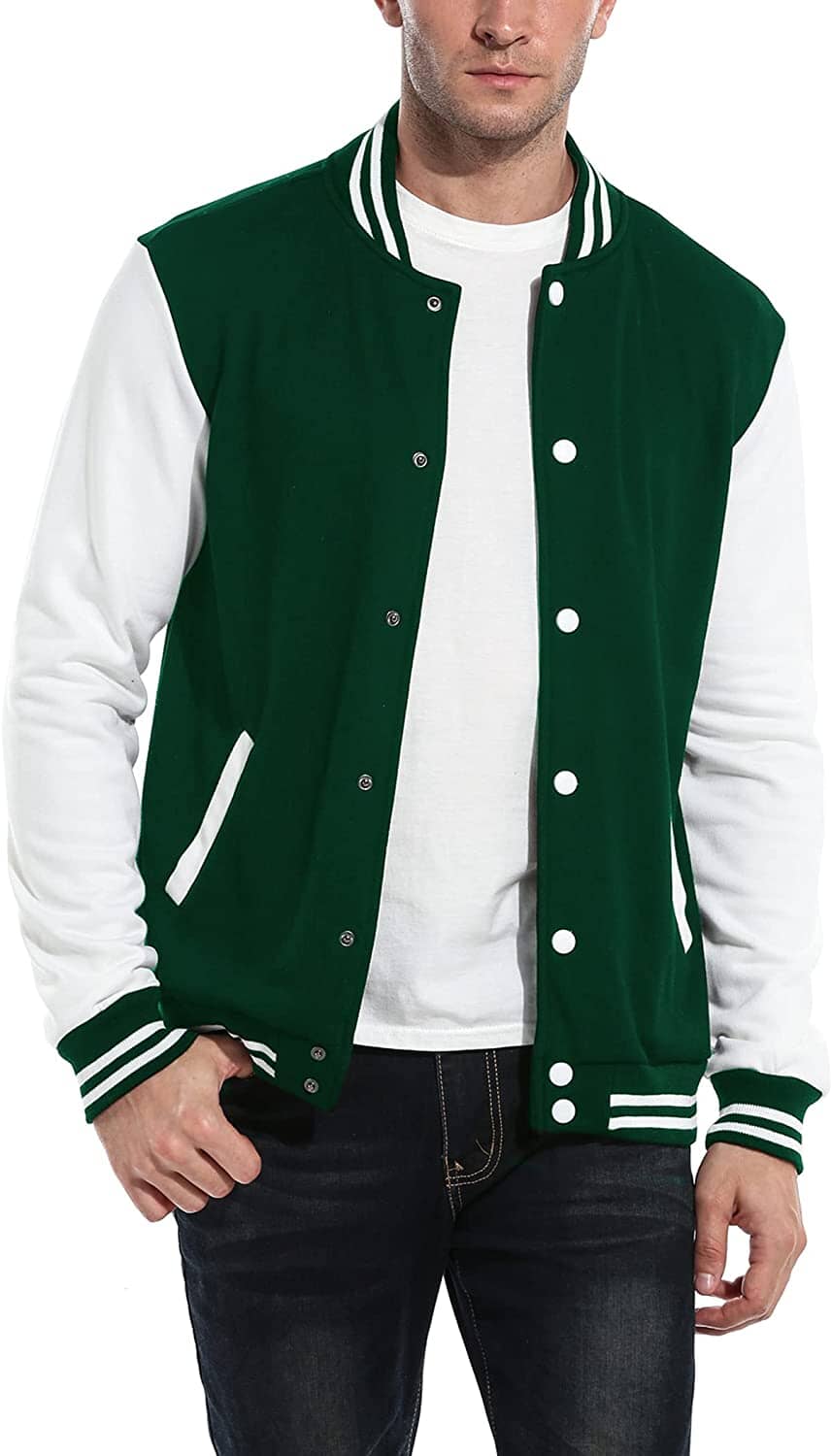 Mode Varsity Baumwoll Bomberjacken