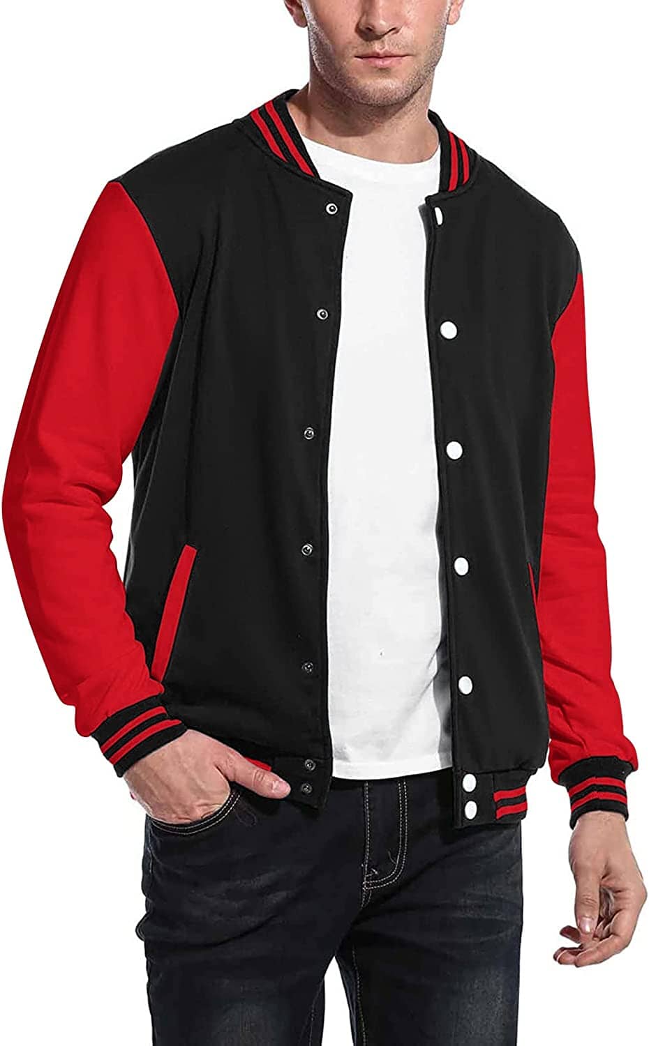 Mode Varsity Baumwoll Bomberjacken