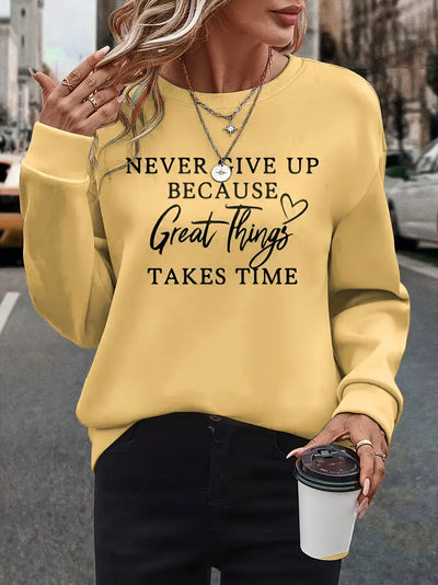 STELLA | Sweatshirt mit auffälligem Buchstabenprint
