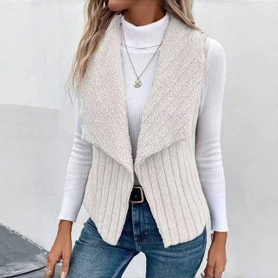 Einfarbiger Freizeit-Cardigan