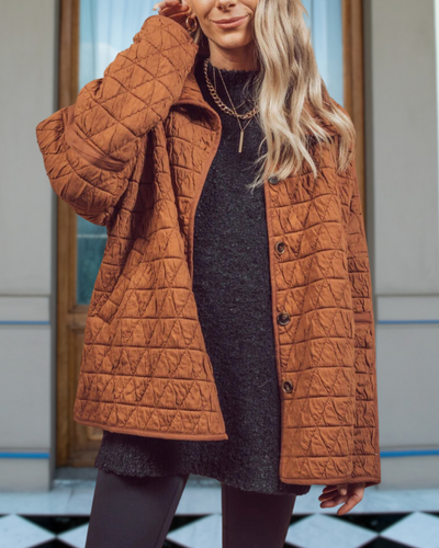Oversize Weiche Steppjacke