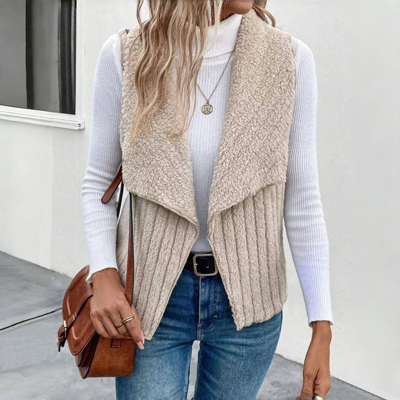 Einfarbiger Freizeit-Cardigan
