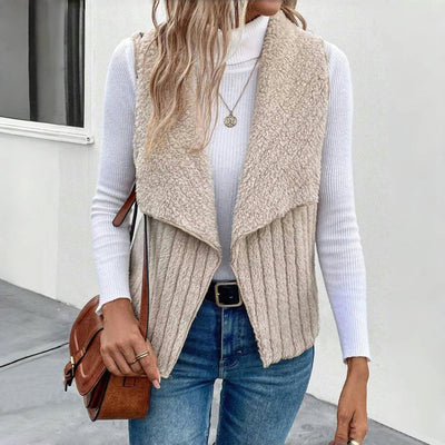 Einfarbiger Freizeit-Cardigan