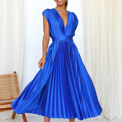 Élise™ | Plissierte Midi-Kleid