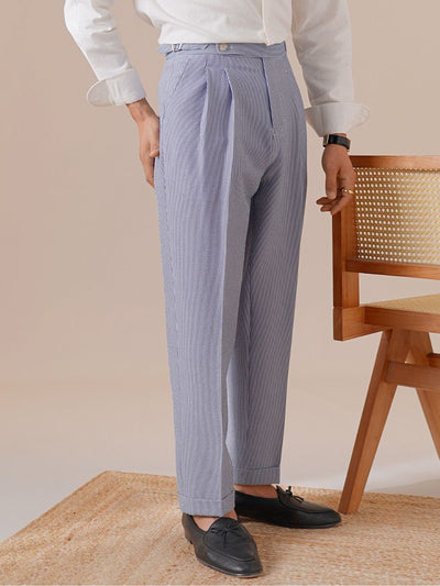 Marini Portonovo Hochbundhose mit Streifen