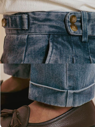 Marini Montefalco Falten-Jeanshose