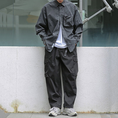 Japanisches lockeres einfarbiges Hemd