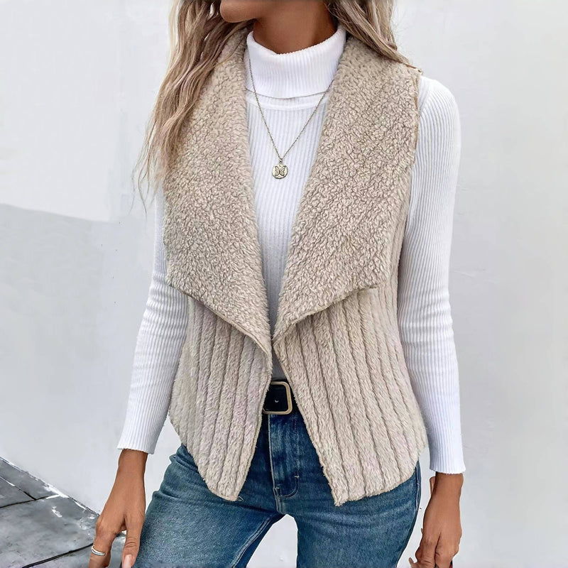 Einfarbiger Freizeit-Cardigan