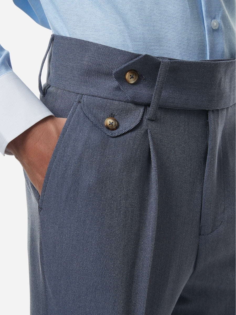 Marini Bari Hochbundige Slim-Fit-Hose