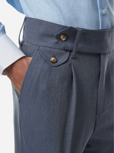 Marini Bari Hochbundige Slim-Fit-Hose