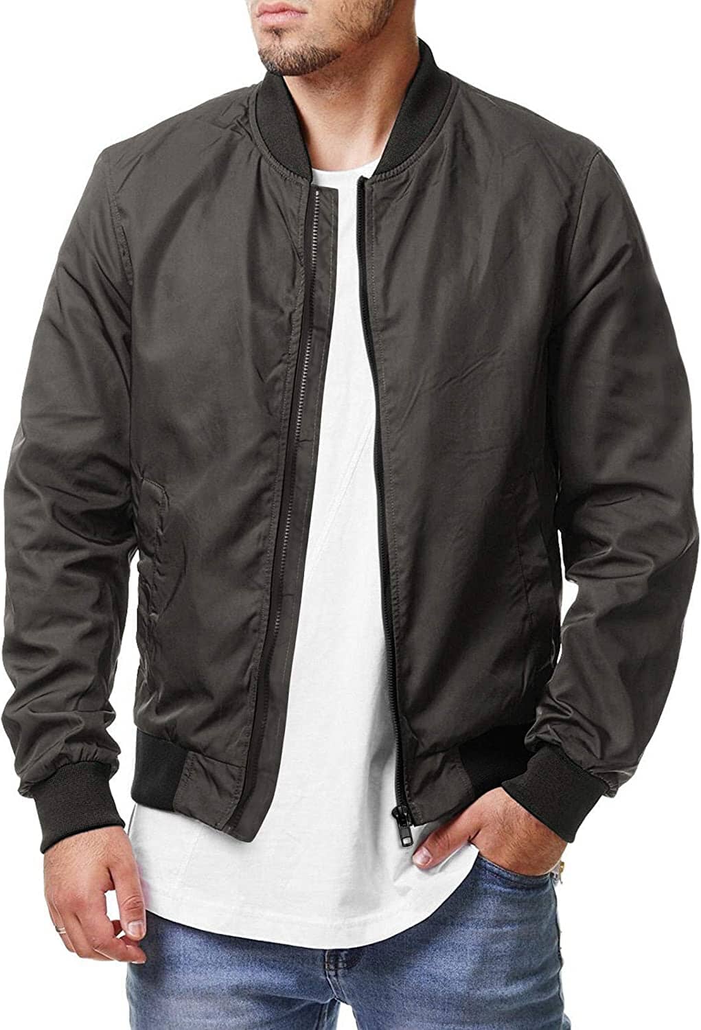 Lässige Softshell-Flug-Windjacke
