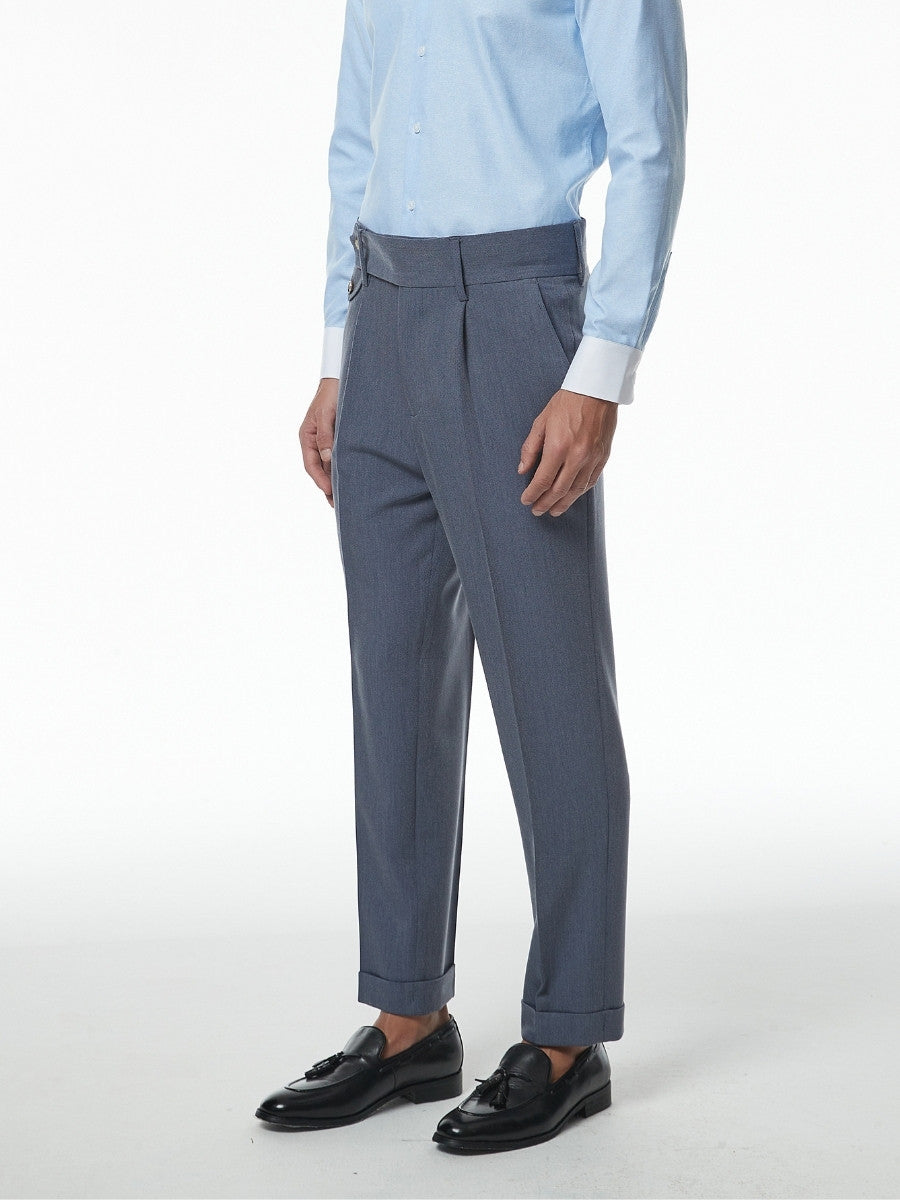 Marini Bari Hochbundige Slim-Fit-Hose