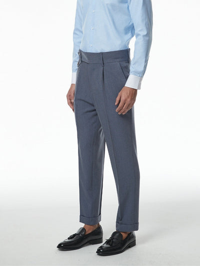 Marini Bari Hochbundige Slim-Fit-Hose