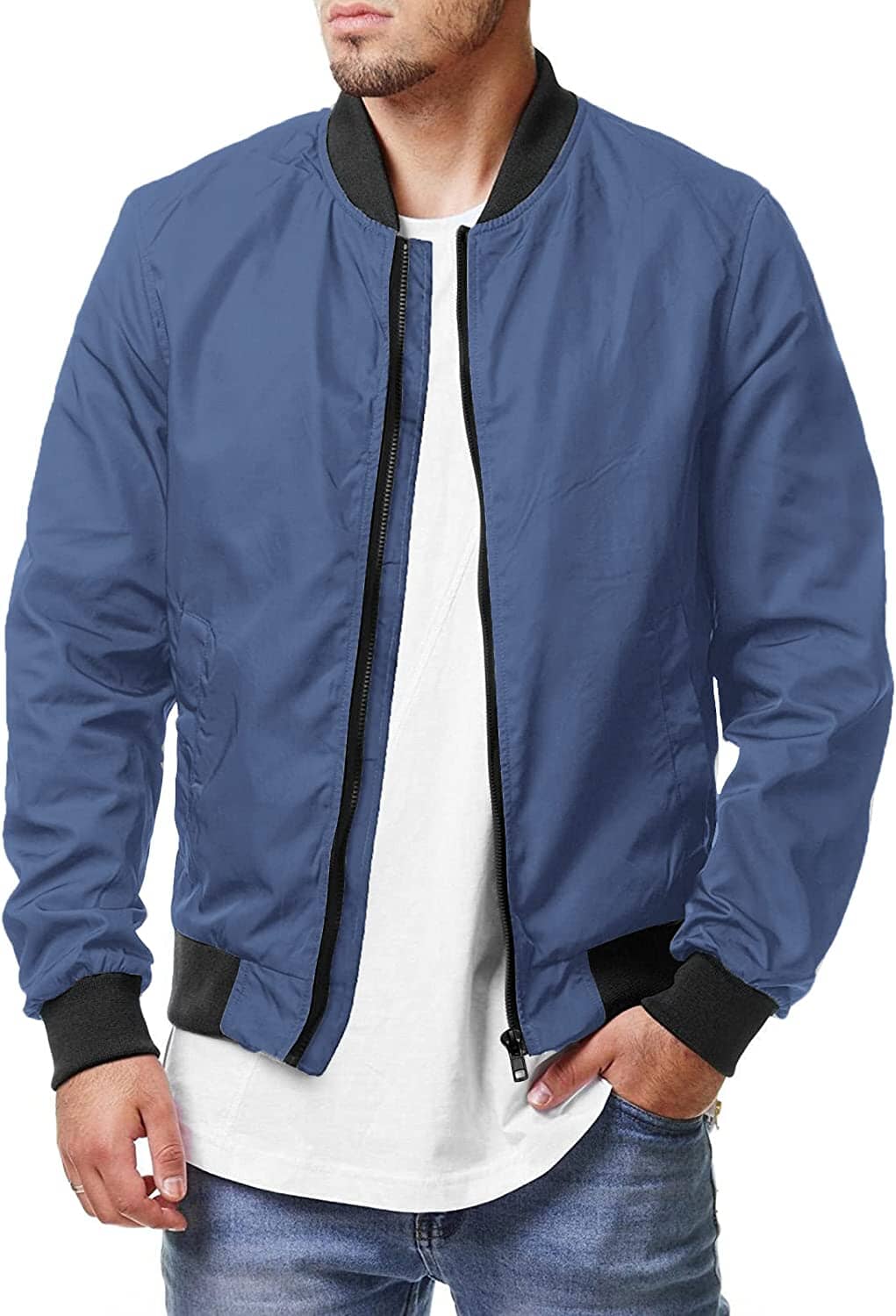 Lässige Softshell-Flug-Windjacke