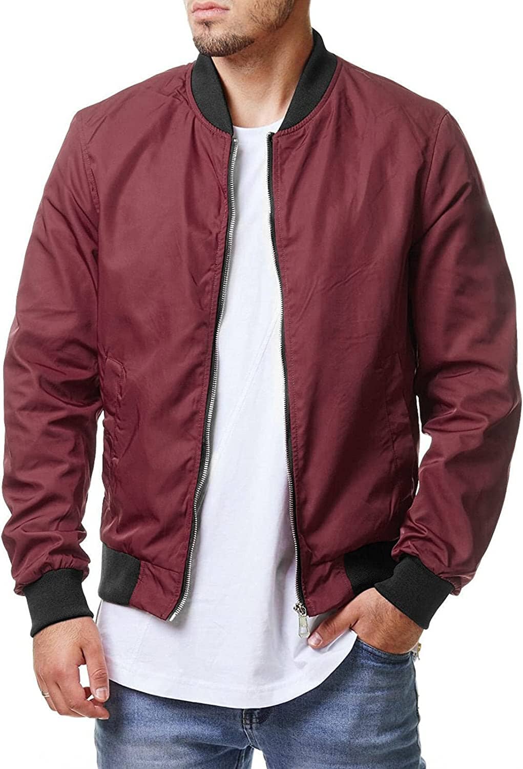 Lässige Softshell-Flug-Windjacke