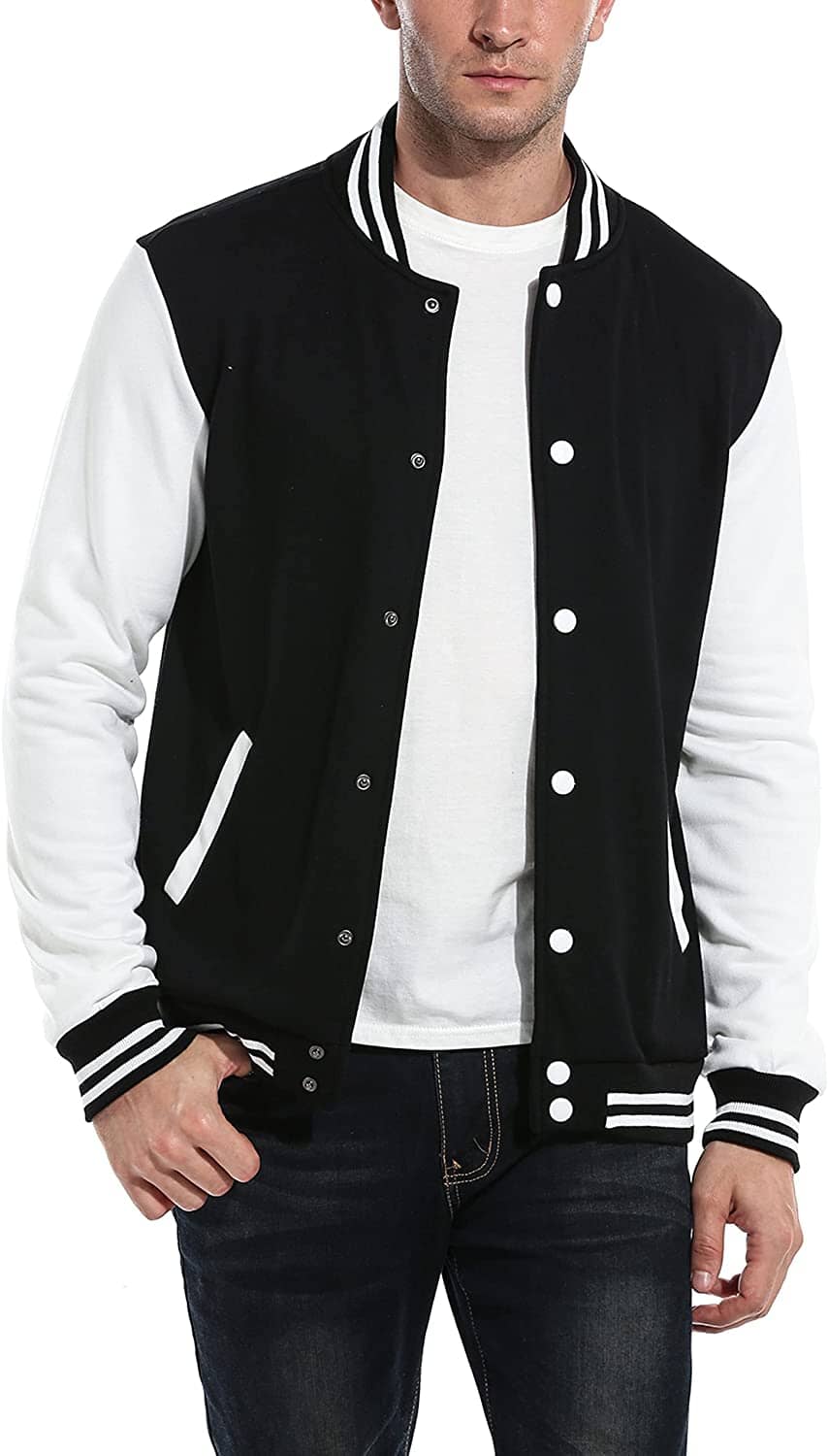 Mode Varsity Baumwoll Bomberjacken
