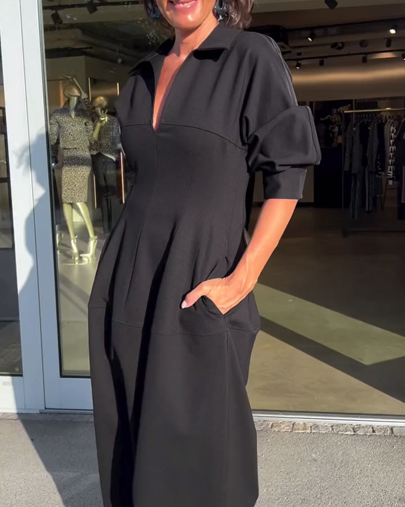 Karolin | Bequemes Langes Kleid