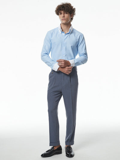 Marini Bari Hochbundige Slim-Fit-Hose