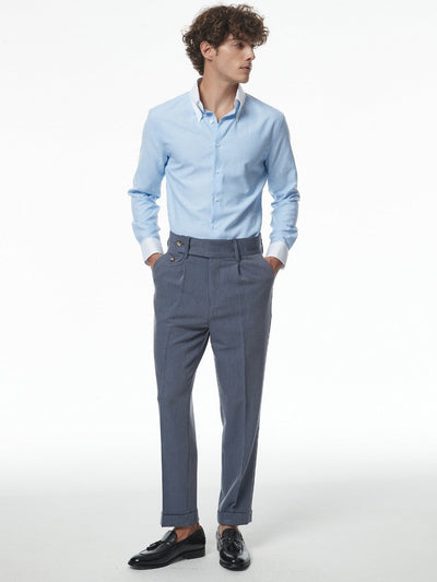 Marini Bari Hochbundige Slim-Fit-Hose