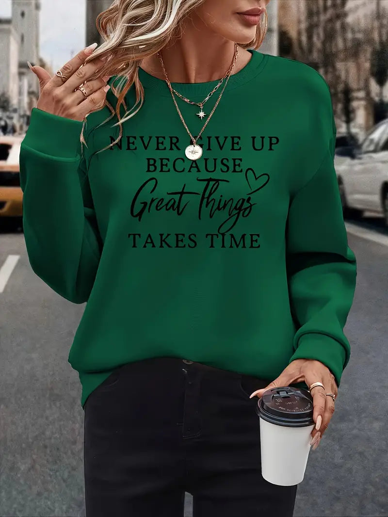 STELLA | Sweatshirt mit auffälligem Buchstabenprint