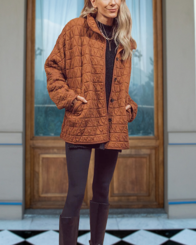Oversize Weiche Steppjacke