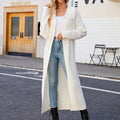 Lässiger einfarbiger langer Cardigan