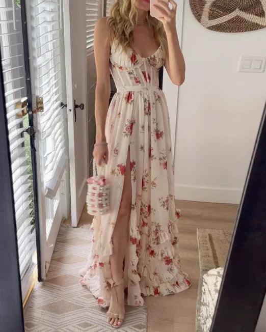 Sienna | Maxikleid mit Blumendruck